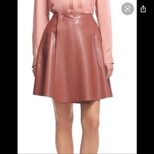 Robert Rodriguez Faux Leather Wrap skirt - XS